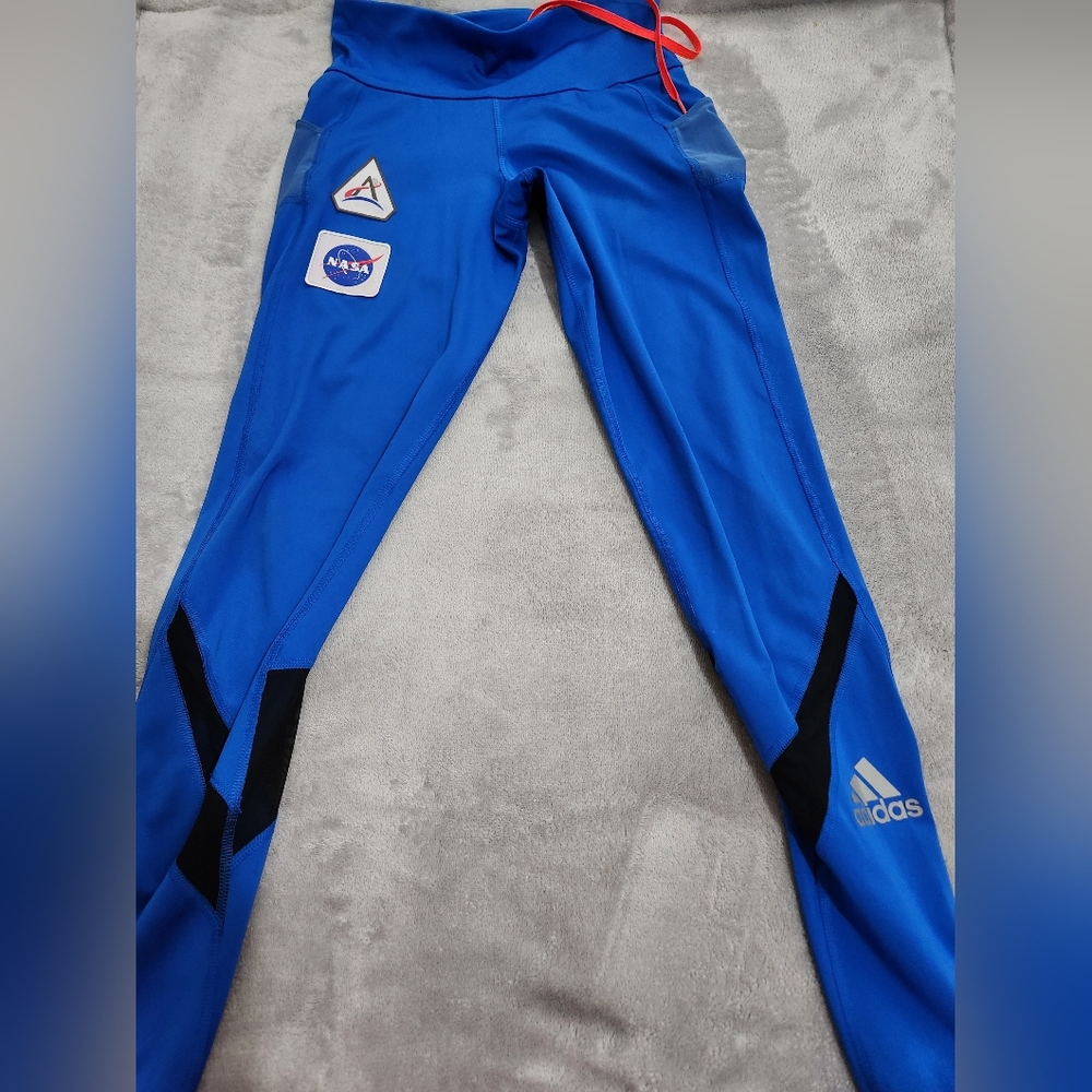 Adidas Leggings in Blue with Black Details